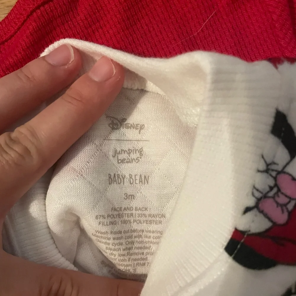 Disney Jumping Beans Christmas Baby Girl Lot 0-3M NWT Sweater & Onesies - Mickey